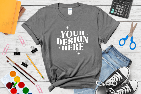 Back to School Gildan 5000 Mockup - 095